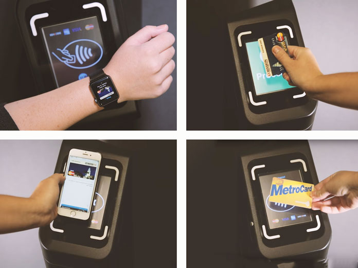 NYC subway riders can verify one of four ways Smartcard, Smartphone, Smart watch or Chip enabled card